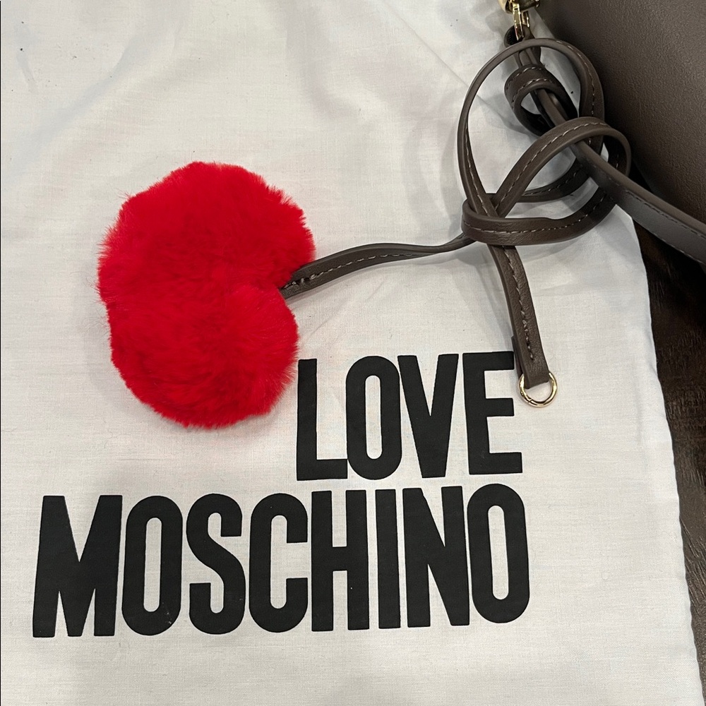 Love Moschino Taupe/Brown Crossbody Bag with Gold Logo - Picture 14 of 14
